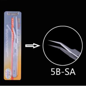 Anti Magnetic Eyelash Volume Tweezers , HRC45 Eyelash Isolation Tweezers