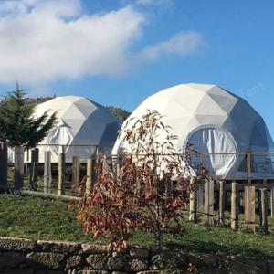 Waterproof Clear Window Geodesic Dome Tent Camping Zipper Door