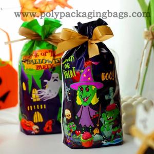 Waterproof Cartoon Ghost Halloween PE Drawstring Gift Bag