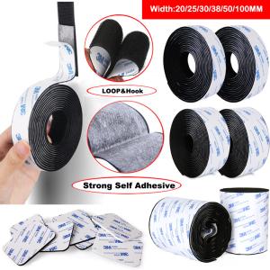 Self Adhesive Hook And Loop Strips With Super Sticky Glue Nylon Fabric Fastener
