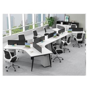 Simple Melamine Office Furniture Partitions Environment - Friendly PE Painting
