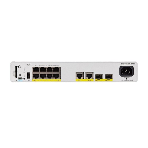 Buy Compact Cisco Switch With 8x PoE+ & 10G Uplinks C9200CX For Secure Edge Networking at wholesale prices