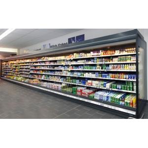 Dairy And Drinks Multideck Open Chiller Large capacity show and adjustable