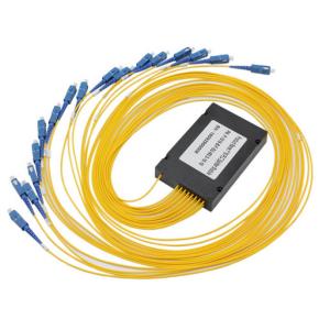 1X16 ABS Box Fiber Optic Coupler Splitter 2.0mm Cable And SC PC Connector