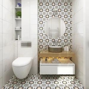 20x20cm Beige Brown Ceramic Rustic Tile for Indoor Floor