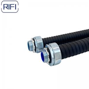 Quality Black Flexible Conduit And Fittings 4 Inch PVC Gasket Straight Connector for sale