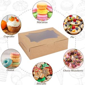 Cookie Bakery Boxes Pastry Muffins Dessert Party Favor Boxes Cupcakes with