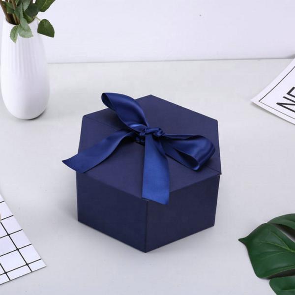 Buy Personalized Cardboard small cosmetic box  printing logo  gift box with ribbon at wholesale prices