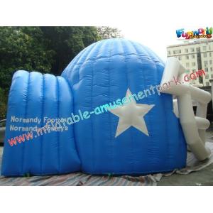 Sports Customized Inflatable Party Tent , Inflatable Helmet Football Tunnel