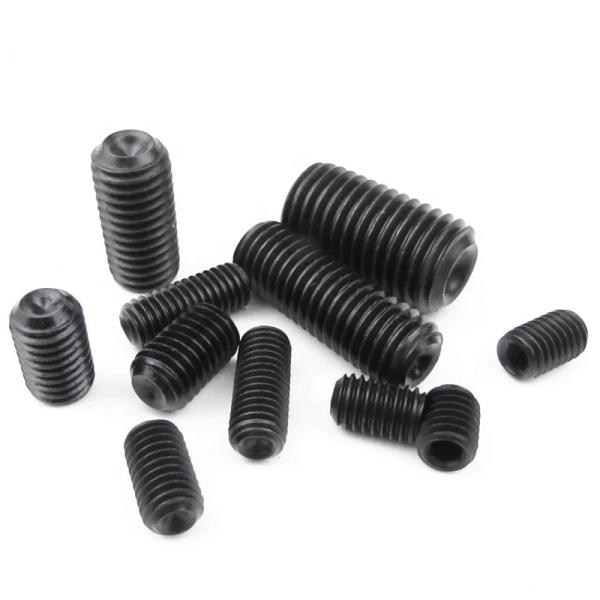 Precision Nonstandard Parts Grade 12.9 Concave End Hexagonal Tight Set Screw DIN914 Headless Machine Screw