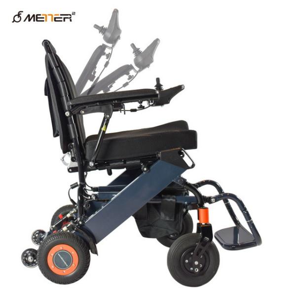 PU Tyre Foldable Electric Wheelchair Portable Lightweight