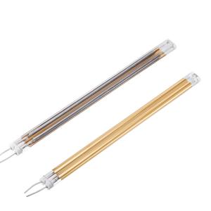 China 2550W Gold Twin Tube Medium Wave Infrared Lamp 400V on sale