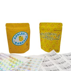 Matte Compostable Holographic Stand Up Pouch Vacuum Airtight For Food Packing