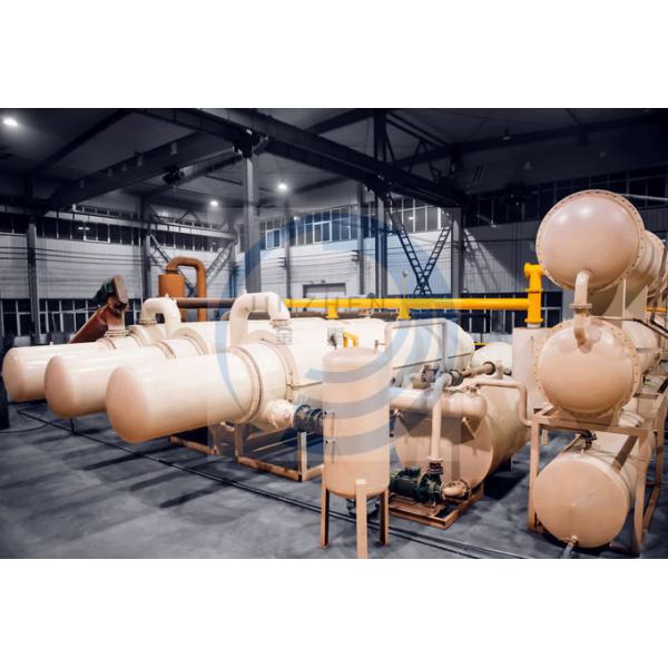 20 ton Continuous Scrap Tire Waste Plastic Recycling To Diesel Pyrolysis Plant