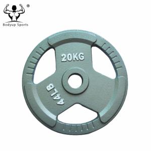 Cast Iron Black / Grey Hammerton 3 grip Barbell Weight Plates