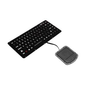Ruggedized USB Waterproof Keyboard IP67 Silicone Rubber With Rectangular Keys