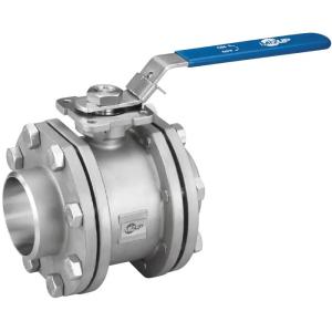 Customized Support ODM 2-Piece Stainless Steel Ball Valve for Flanged ANSI Class