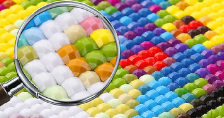 Diamond Painting Flower purple cross stitch kit crystal diamond