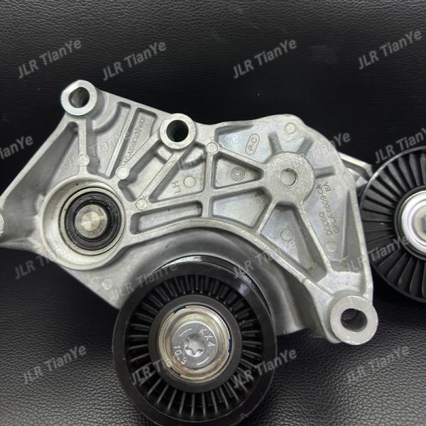 Drive Belt Tensioner Bracket with Idler and Bearning Fan Fit for Land Rover LR035556