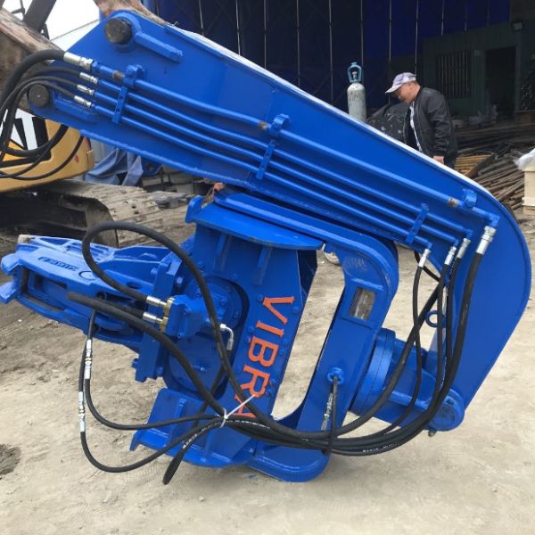 Buy 2500RPM 20T Vibrating Hydraulic Sheet Excavator Mounted Pile Driver at wholesale prices