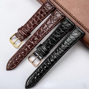 China Genuine leather Straps  12mm 13mm 14mm 16mm 18mm 20mm Fashion Man Women Watch  High Quality Brown Black colors Watchband on sale