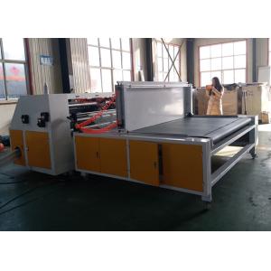 Durable Thin Blade Slitter Scorer / Corrugated Paperboard Machine With Stacker