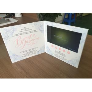 Creative HD Video Brochure Mailer Lcd Video Brochure Card 153x86mm Display Area