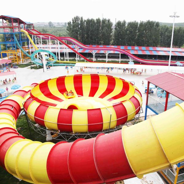 Buy High Capacity Aqua Park Equipment Space Bowl Water Slide With 720 Riders / H at wholesale prices