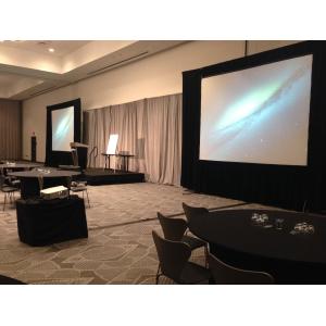 Portable Matte White Fast Fold Screens Front and Rear Projection For Event