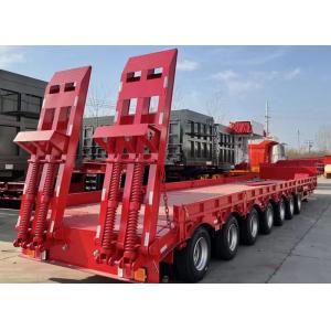 7 Axle Low Bed Semi Trailer Drop Deck Flatbed Semi Truck Trailer