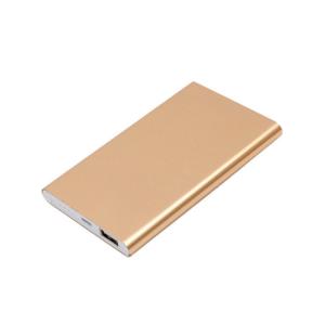 Aluminum Alloy Ultra Thin Power Bank 4000 Milliampere Customized Designed