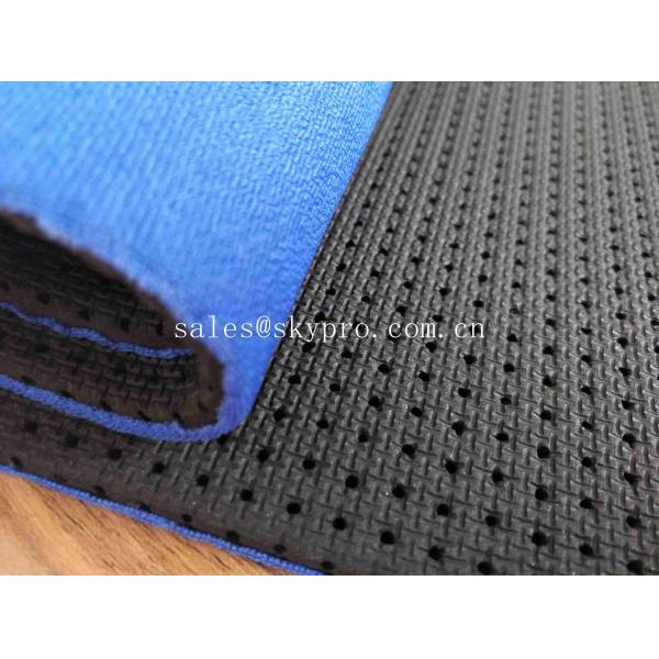 Blue Breathable Perforated Fade Resistant Sharkskin Nylon Fabric SBR Neoprene