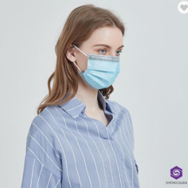 Buy 3 Layers Disposable Adult Earloop Breathable Surgical Face Mask at wholesale prices