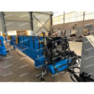Rainspout Downspout Roll Forming Machine Hydrulic Cutting 100mm Or Customized