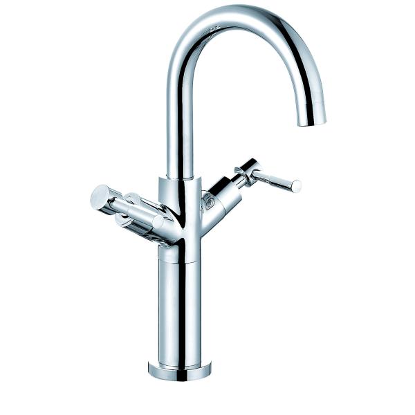 Buy Brass Material Modern Basin Mixer Faucet For Bathroom T80551L at wholesale prices