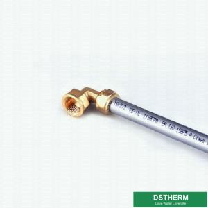 Screw PEX Brass Fittings Wall Plated Reducer Threaded