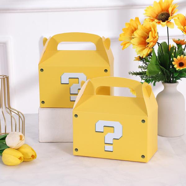 Buy Custom Yellow Question Mark Folding Paper Gift Box at wholesale prices