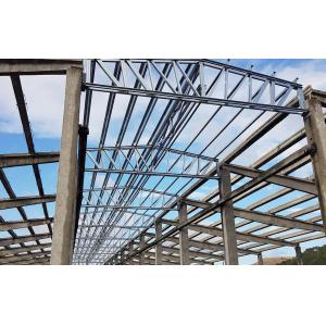 Steel Frame Prefab Building Construction , Long Span Steel Construction