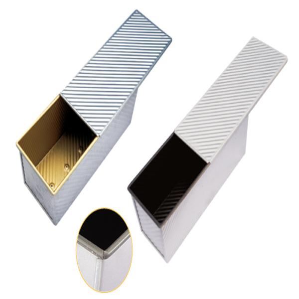 Rk Bakeware China-Corrugated Nonstick Aluminum Pullman Bread Loaf Pan Loaf Tin