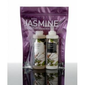 Transparent Front Display Plastic Cosmetic Packaging Bag With Zipper