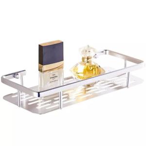 Single layer shelving Bathroom Rack Durable Stainless Steel Wall Mountable