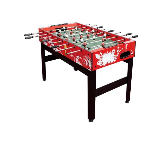 Solid MDF Colorful 48" Foosball Table Wood Soccer Table With Chromed Steel Rod