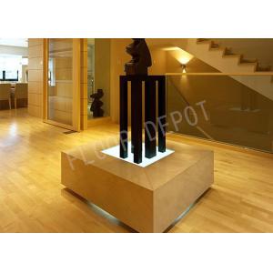 China AC4 HDF Waterproof Laminate Flooring , Laminate Tile Flooring E1 Crystal V Groove Oak Color on sale