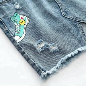 Casual Mini A Line Teen Girls Denim Skirts / Children's Jean Skirts Customized