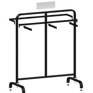 Metal / Wood Customized Color Display Rack Stand Garment Showrooms 600*500
