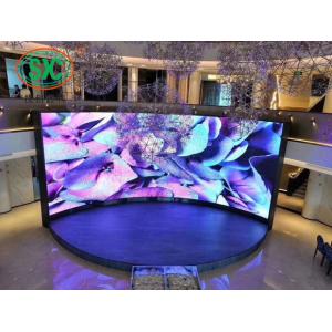 High Definition Indoor Curved P3.91 Full Color LED Display With Adjustable Angle