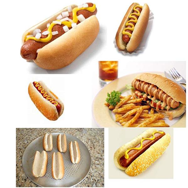 RK Bakeware China Foodservice NSF 4 Inch 4.5 Inch 6 Inch Hot Dog Bun Pan Hotdog Bread Mold