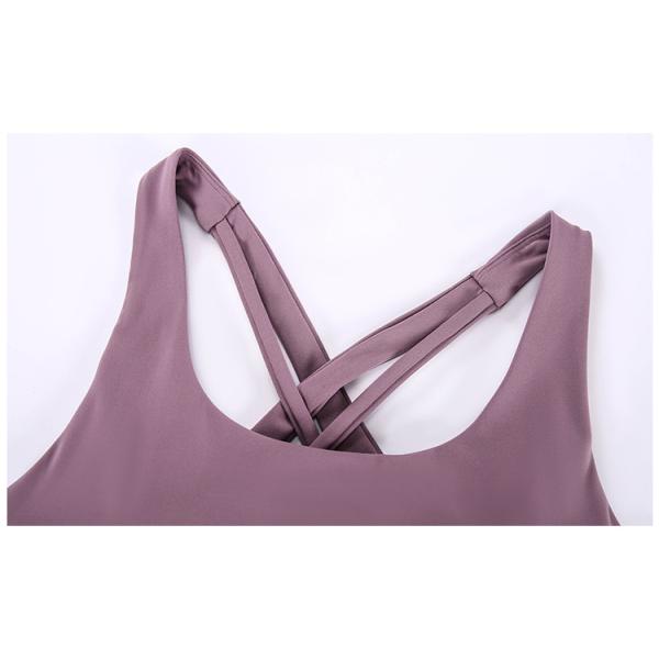 New Design Cross Back Adjustable Hook Closure Shock Proof Gym Wear Sports Bras