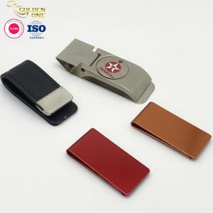Card Holder Metal Wallet Clip Men Engraved Logo Stainless Steel