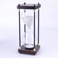 Creative Glass Hourglass Traditional Rectangle Coloured Sand Timers Free Sample
